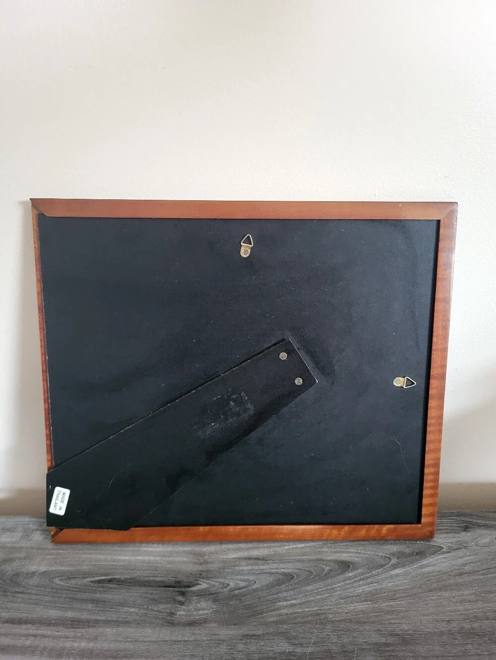 Vintage Wood Picture Frame Holds 11x13 Image Glass Cover